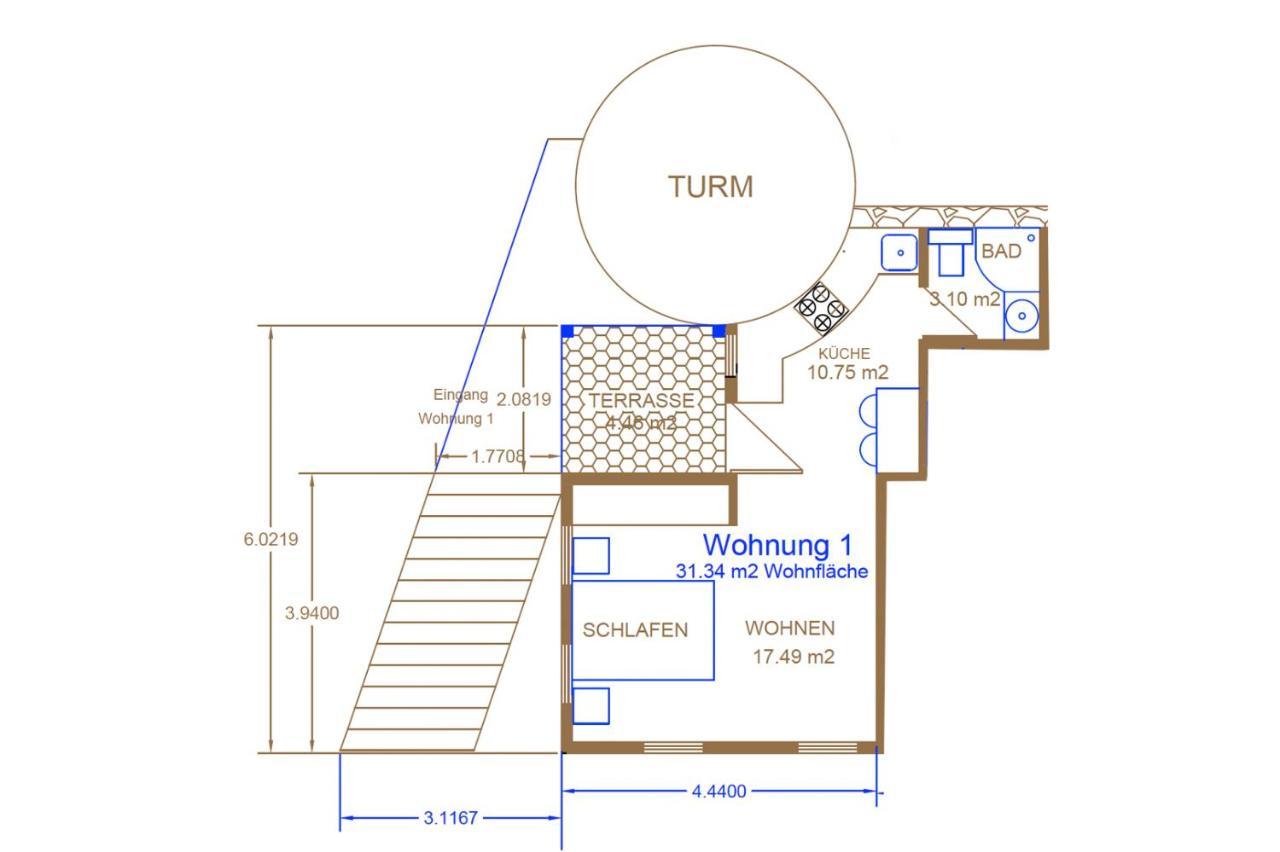 Blaue Wohnung- Ferienwohnung Sulzbach an der Murr Zewnętrze zdjęcie